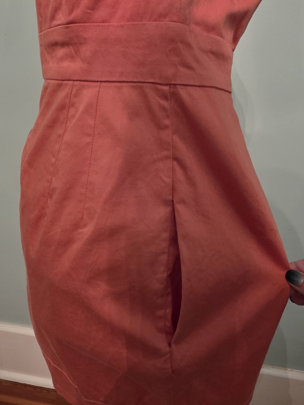 French Connection Strapless Coral Dress - Picture 4 of 8